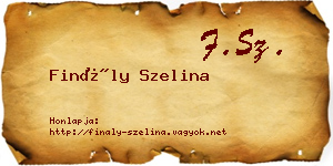 Finály Szelina névjegykártya